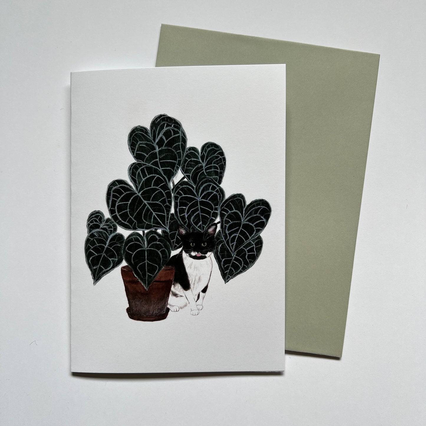Cheeky Cat Greeting Card