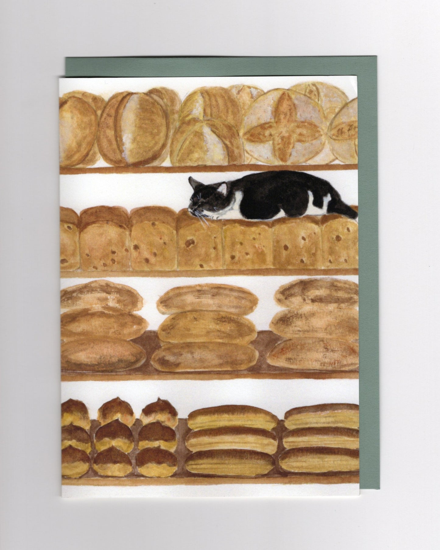 Cat Loaf Greeting Card