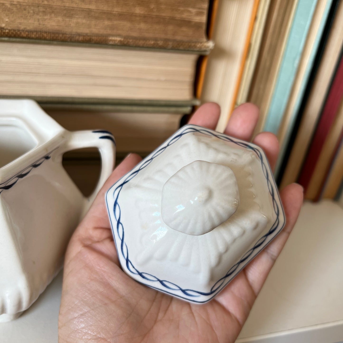 Vintage Real English Ironstone Sugar Bowl