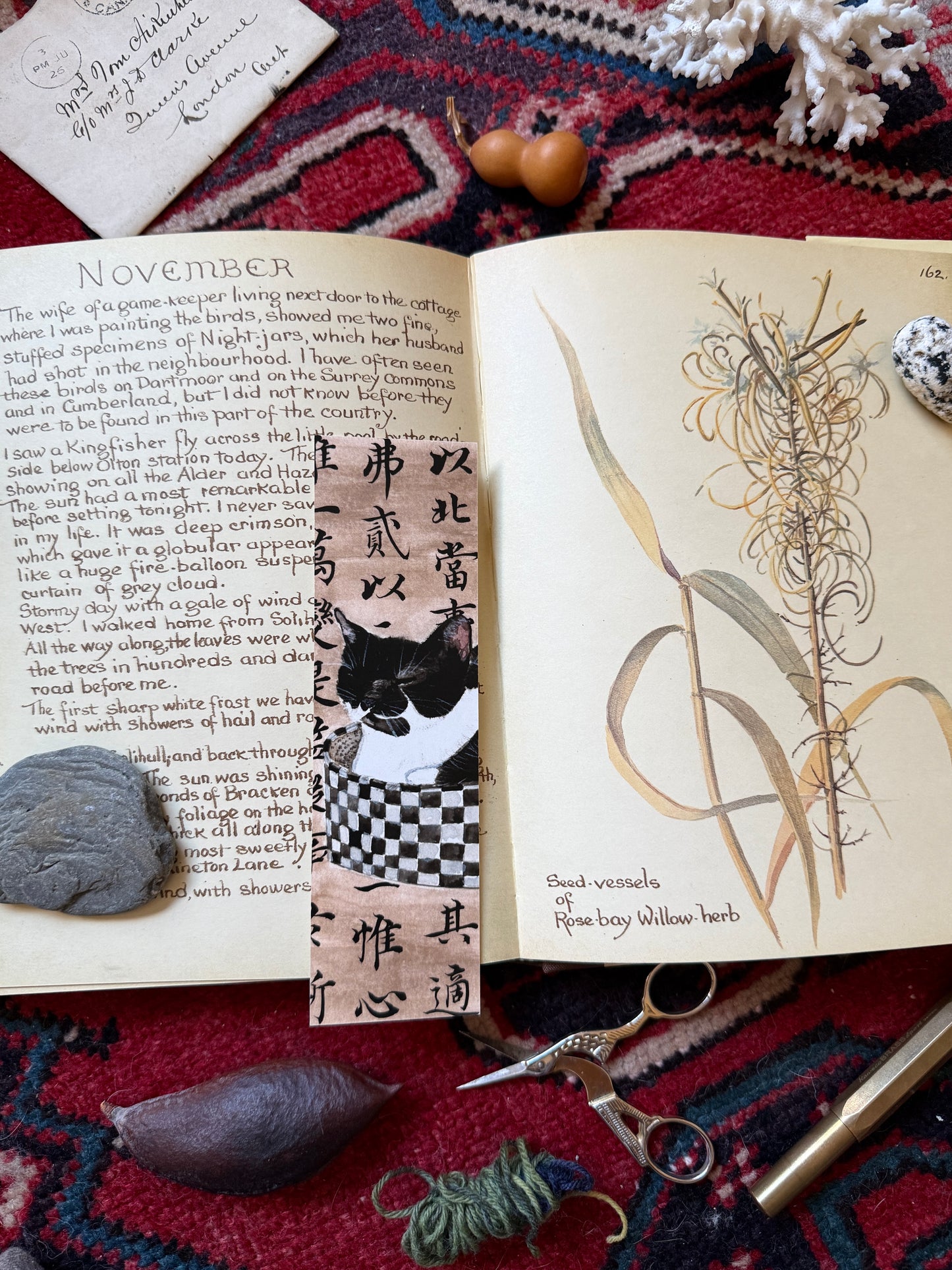 Meditation Cat Bookmark