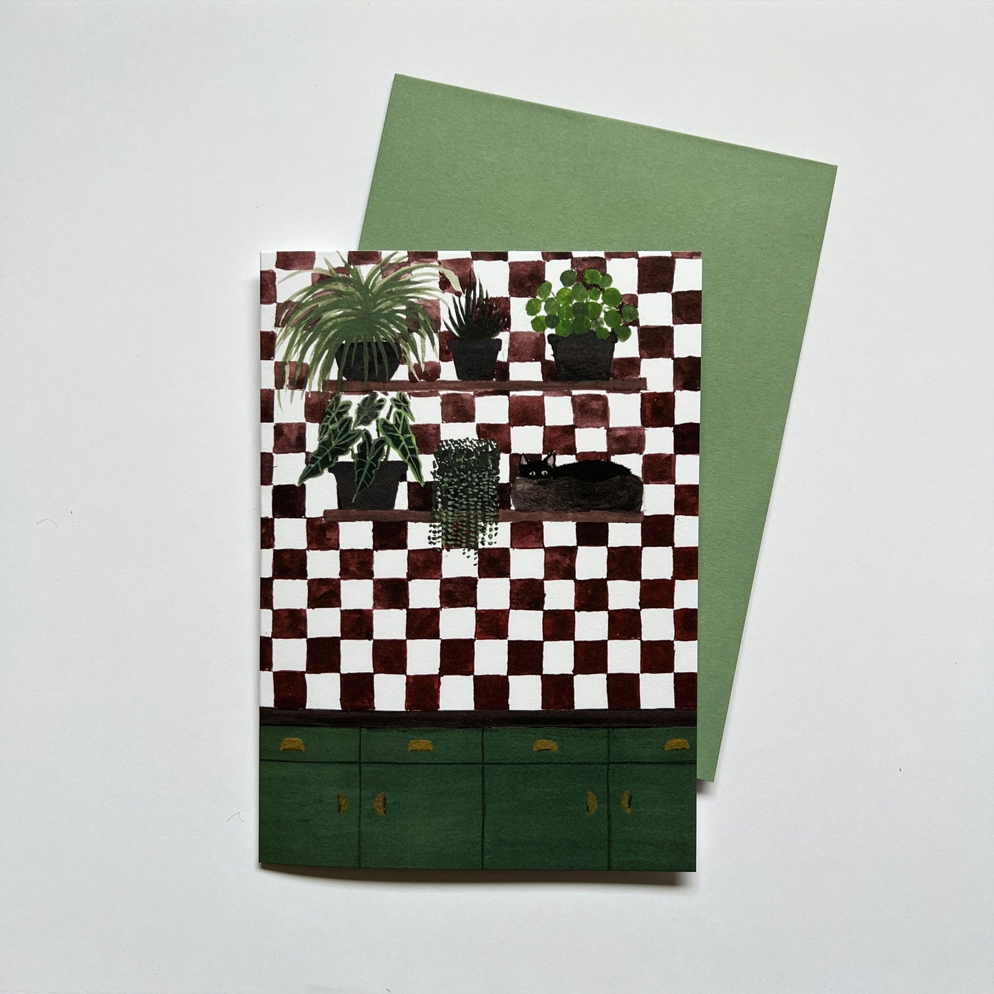 Hidden Cat Greeting Card
