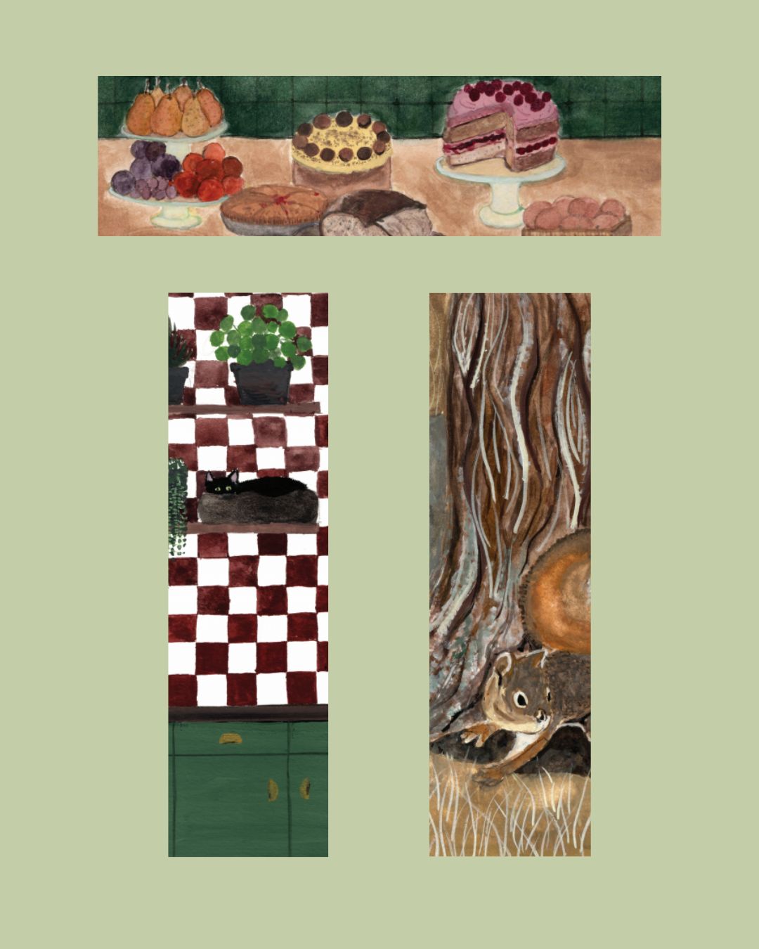 Bookmarks F -Set of 3