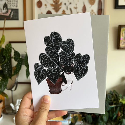Cheeky Cat Greeting Card