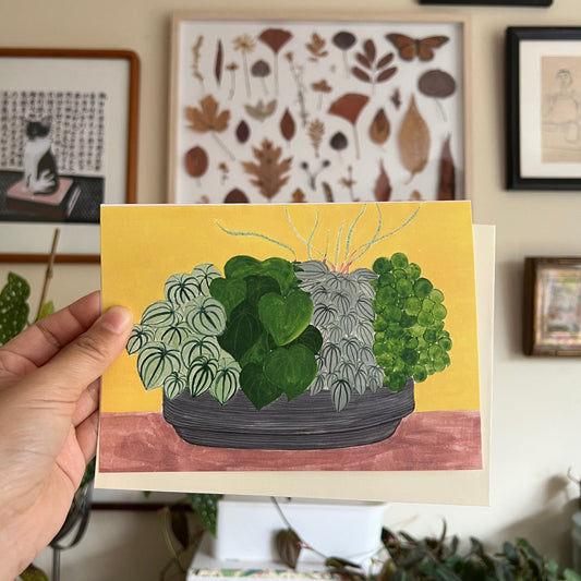 Peperomia Greeting Card