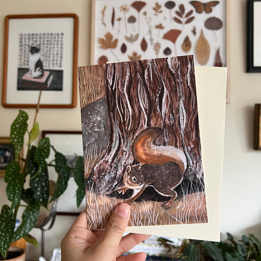 Squirrel Greeting Card