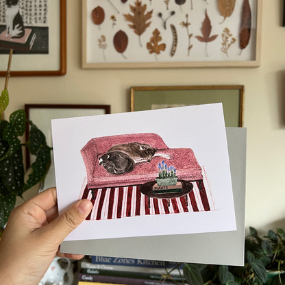 Italian Greyhound Greeting Card