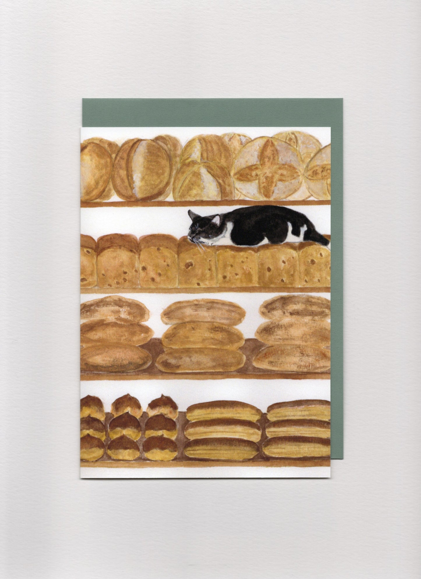 Cat Loaf Greeting Card