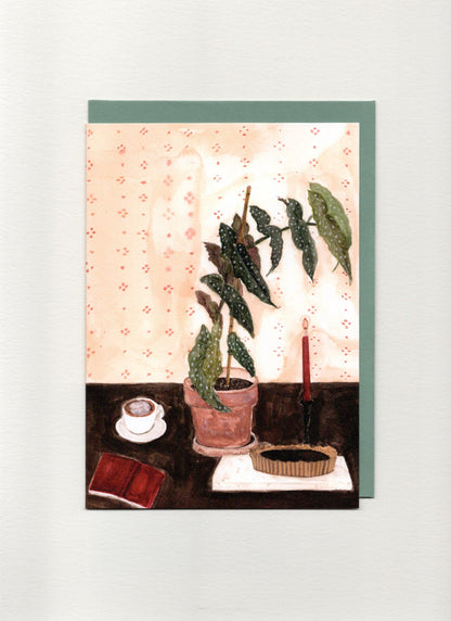 Cozy Reading Night Greeting Card