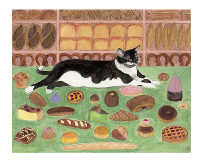 Cat Café Print
