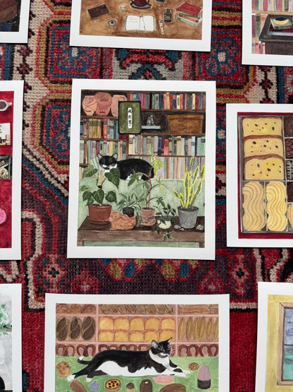 Zen Library Print