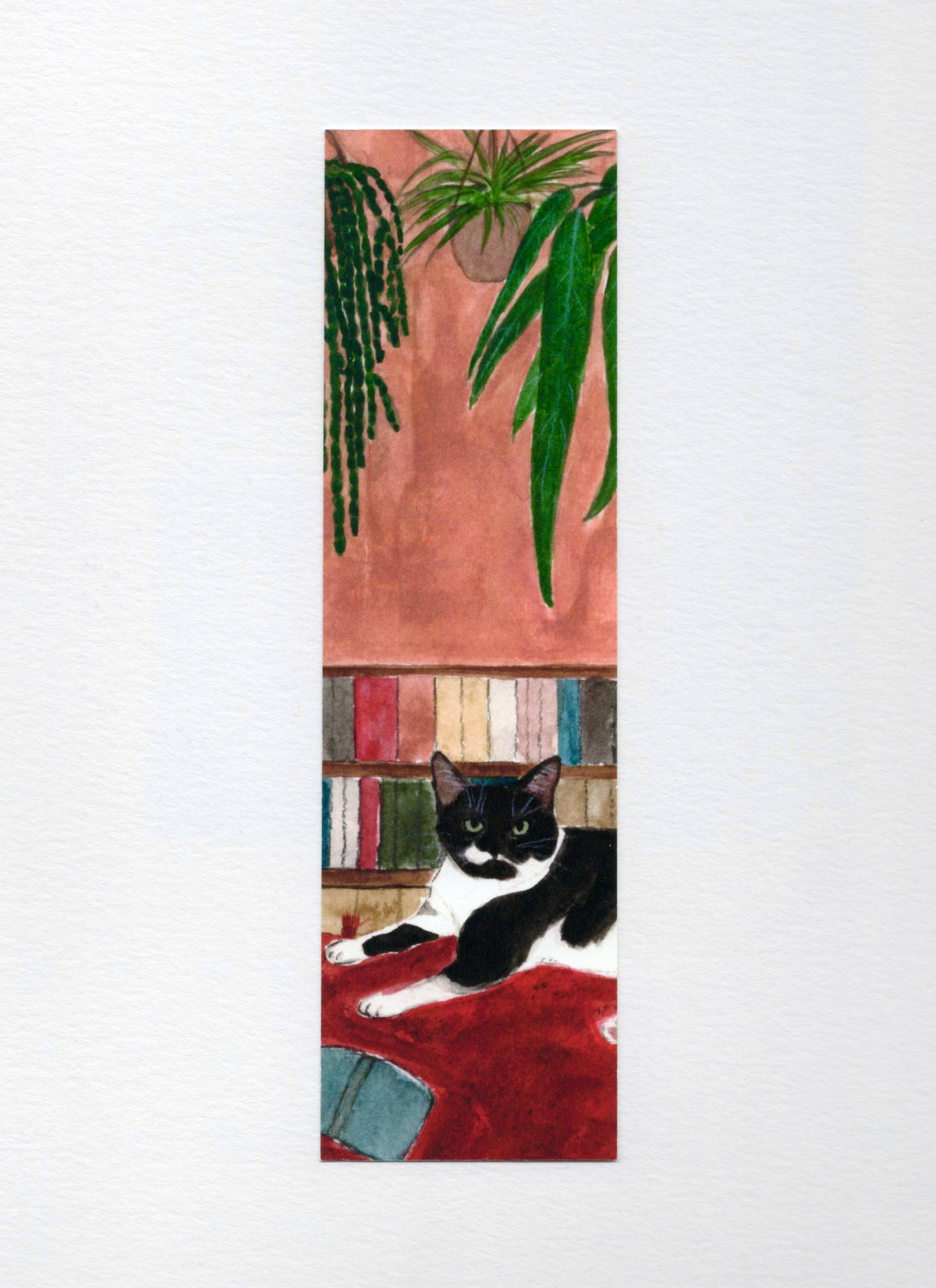 Cat on Red Carpet Bookmark
