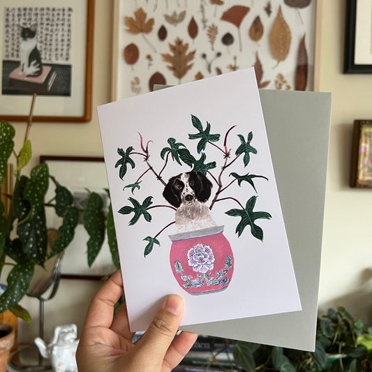 Spaniel Dog Greeting Card